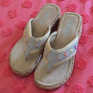 Mudd leather upper sandals Size 8